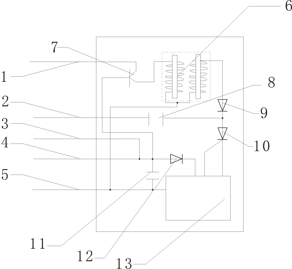 Device for controlling ignition and quenching by trigger circuit