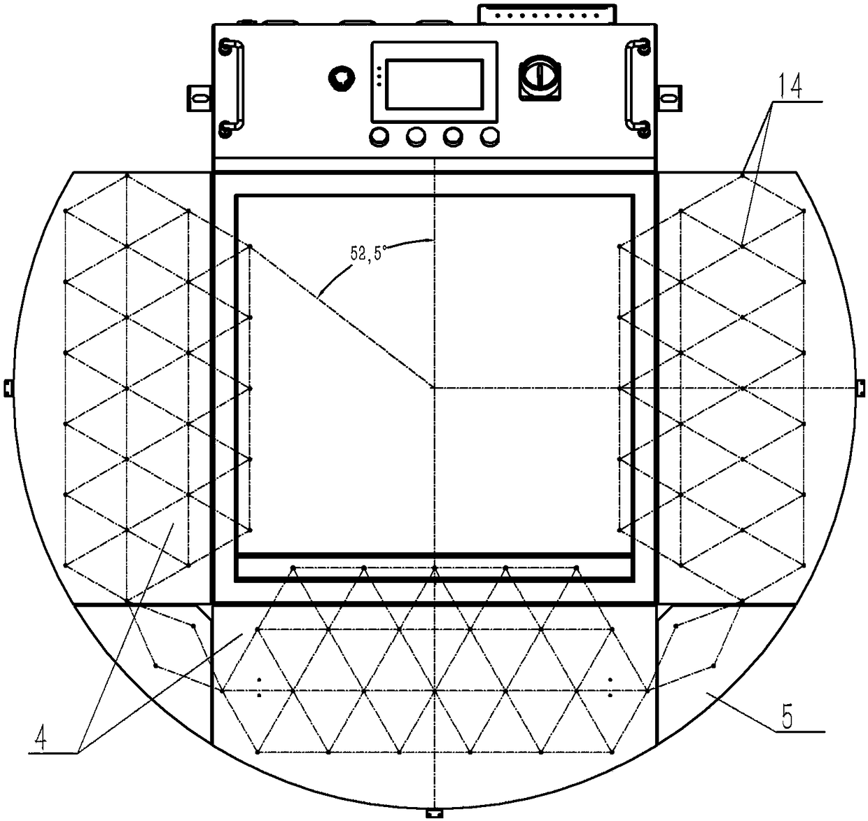 Mobile platform cabinet for multifunctional mobile platform of robot