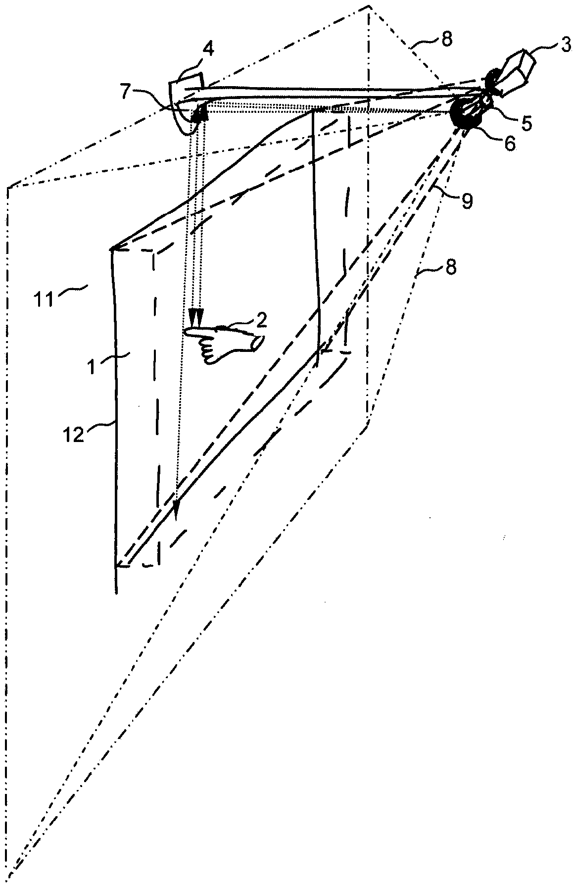 Camera-based multi-touch interaction apparatus, system and method