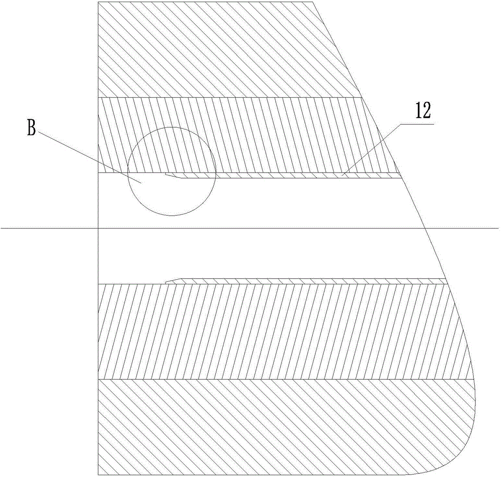 Punching head for internal high-pressure forming