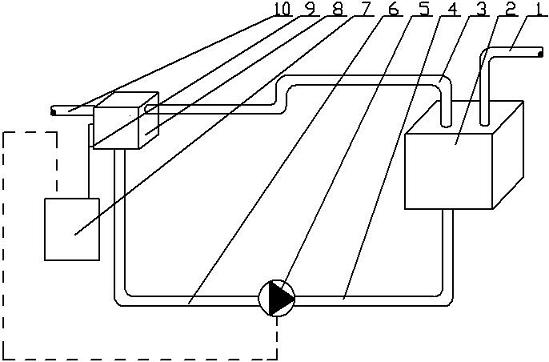 Automotive air conditioning motor-driven oil return device