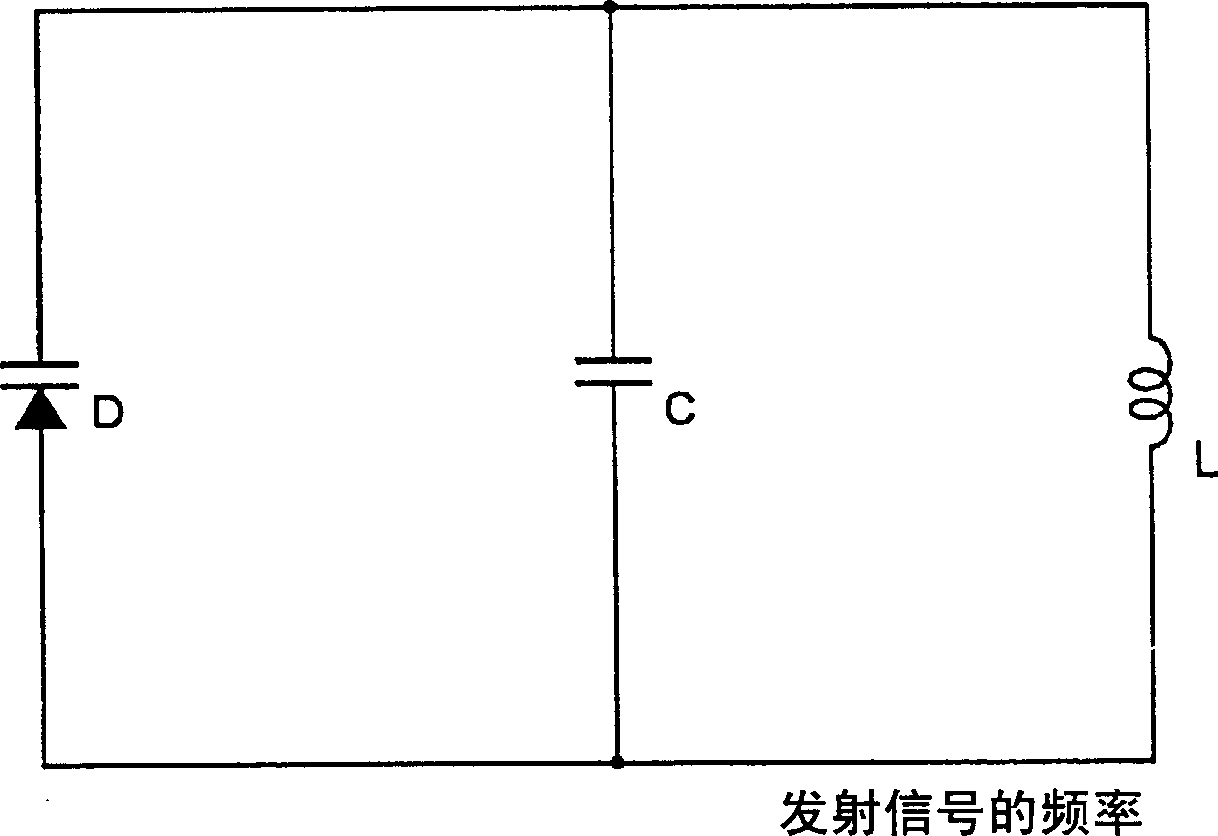 Frequency hooping communication device with simple structure