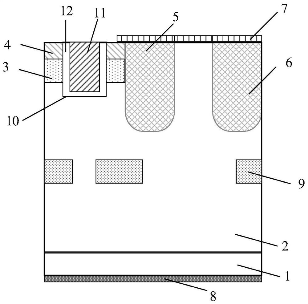 Silicon carbide UMOSFET device integrated with SBD