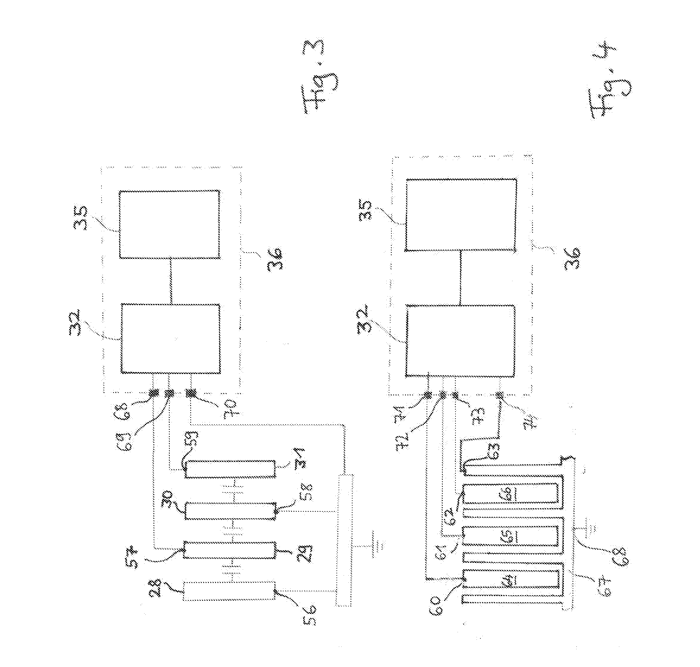 Capacitive sensing node integration to a surface of a mechanical part