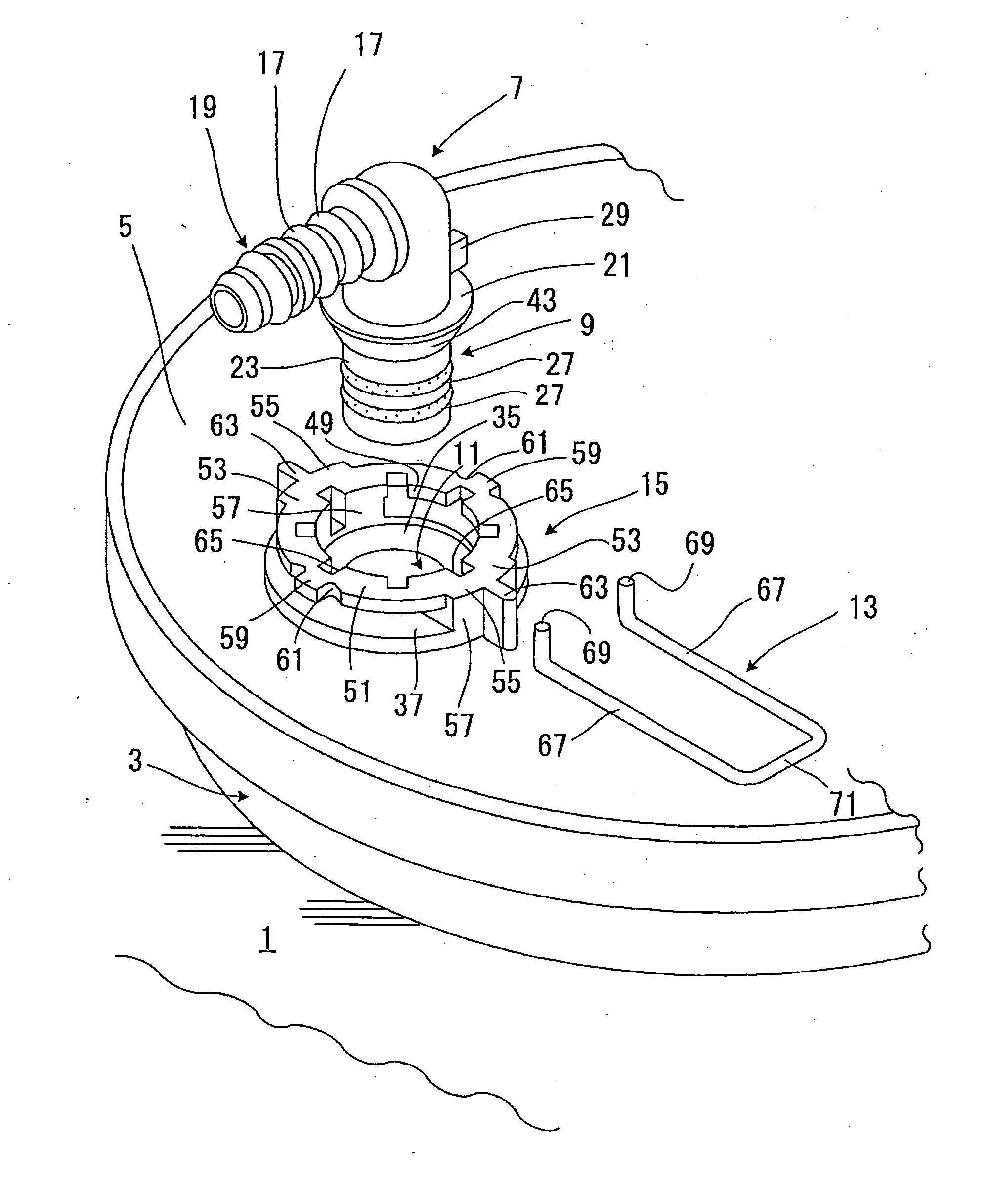 Connector mounting structure