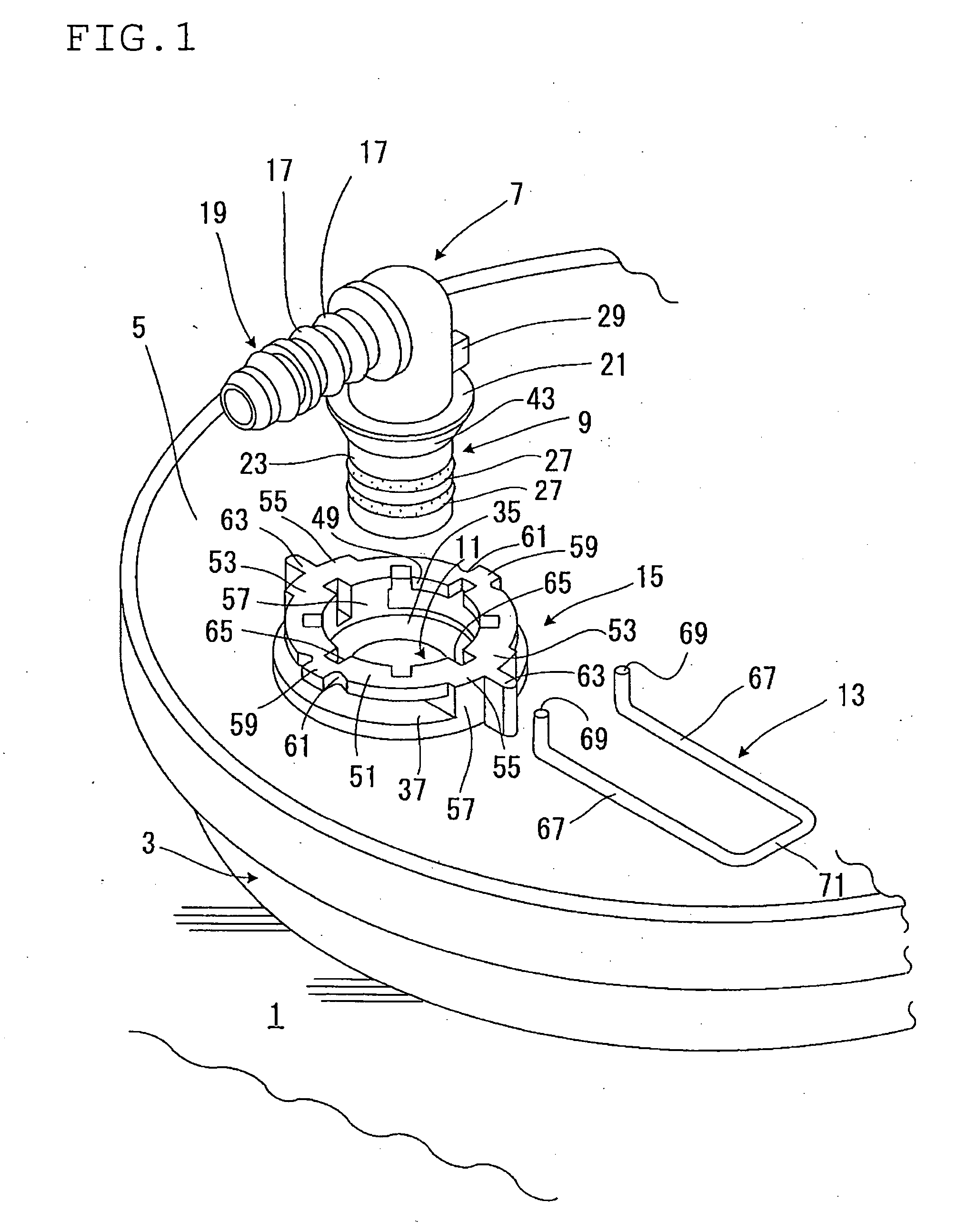 Connector mounting structure