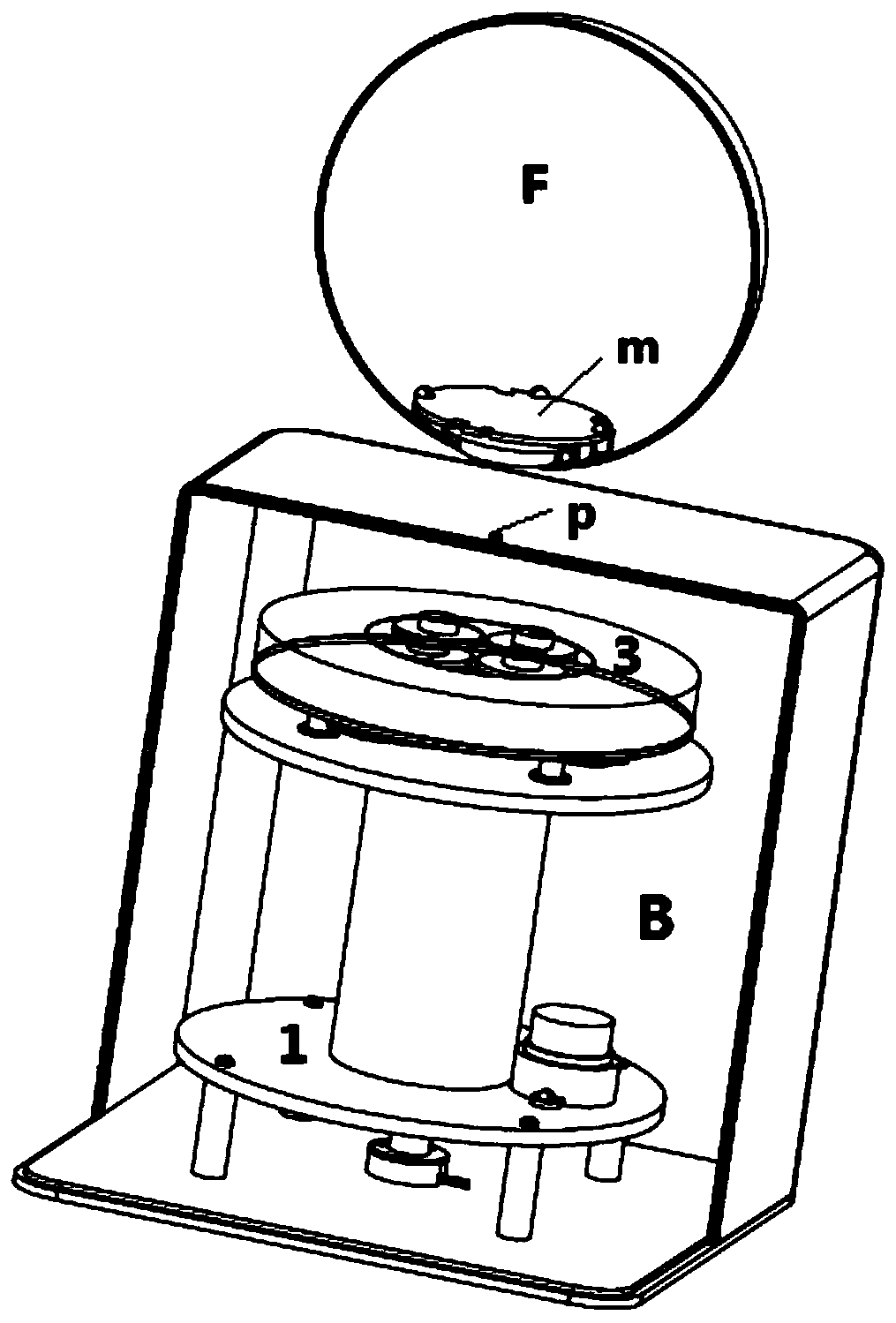 Magnetic suspension device and rotary lifting mechanism thereof