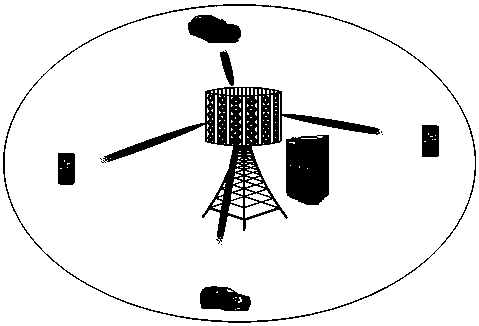 Massive mimo wireless communication method based on pilot multiplexing