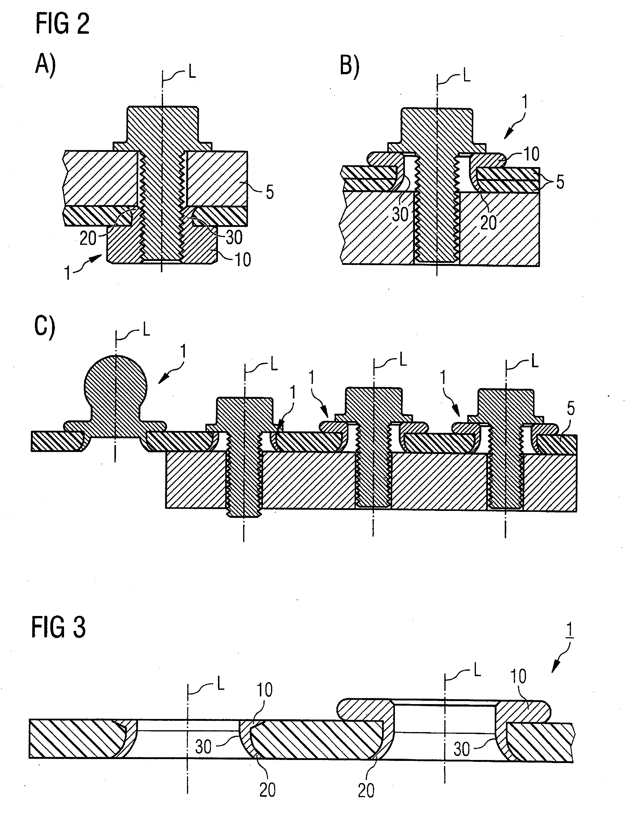 Self-piercing element