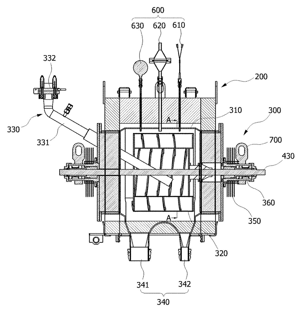 Voloxidizer with double reactor for spent fuel rods decladding and double reactor for use in the same