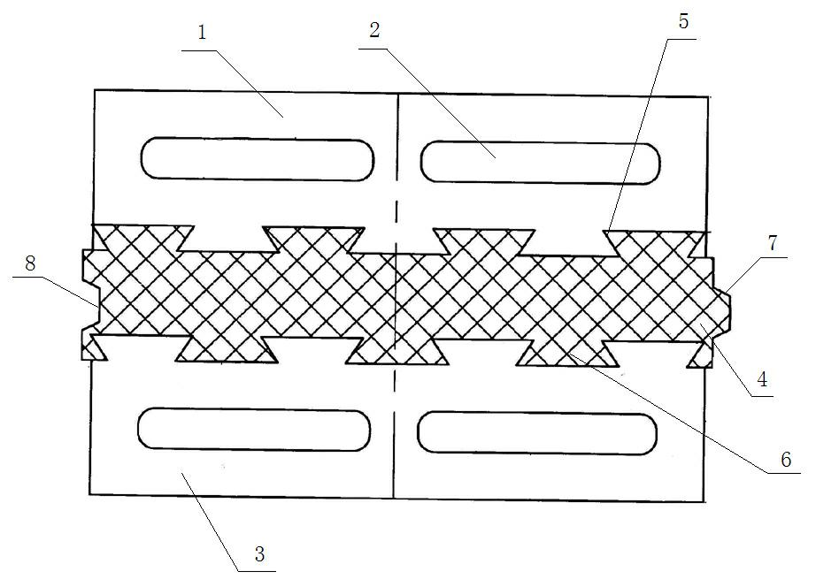 Energy-saving compound concrete self thermal insulation building block