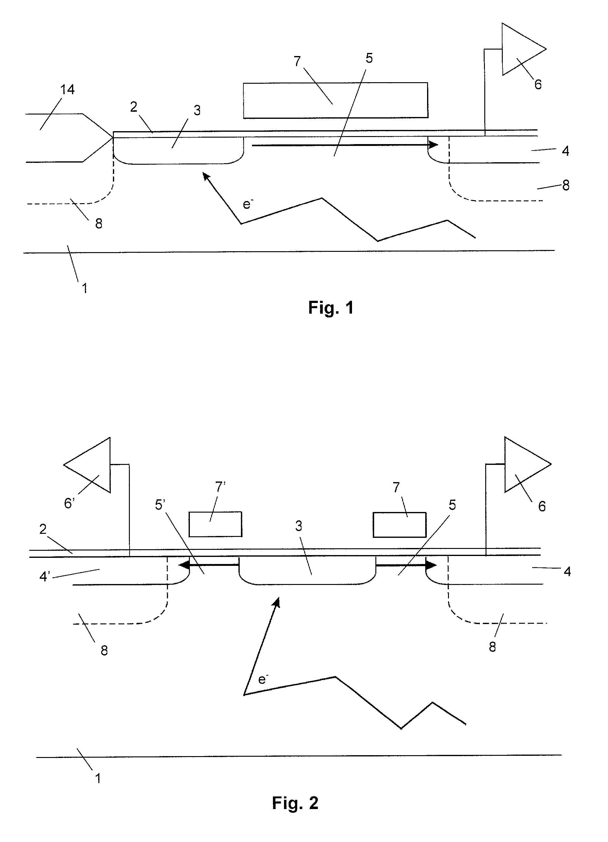 Pixel structure with improved charge transfer