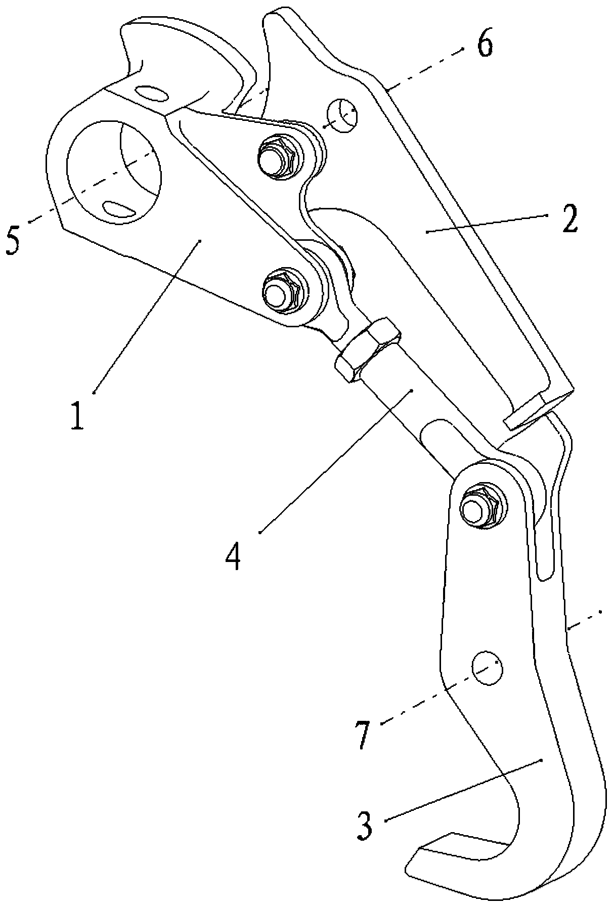 Cabin door latching mechanism