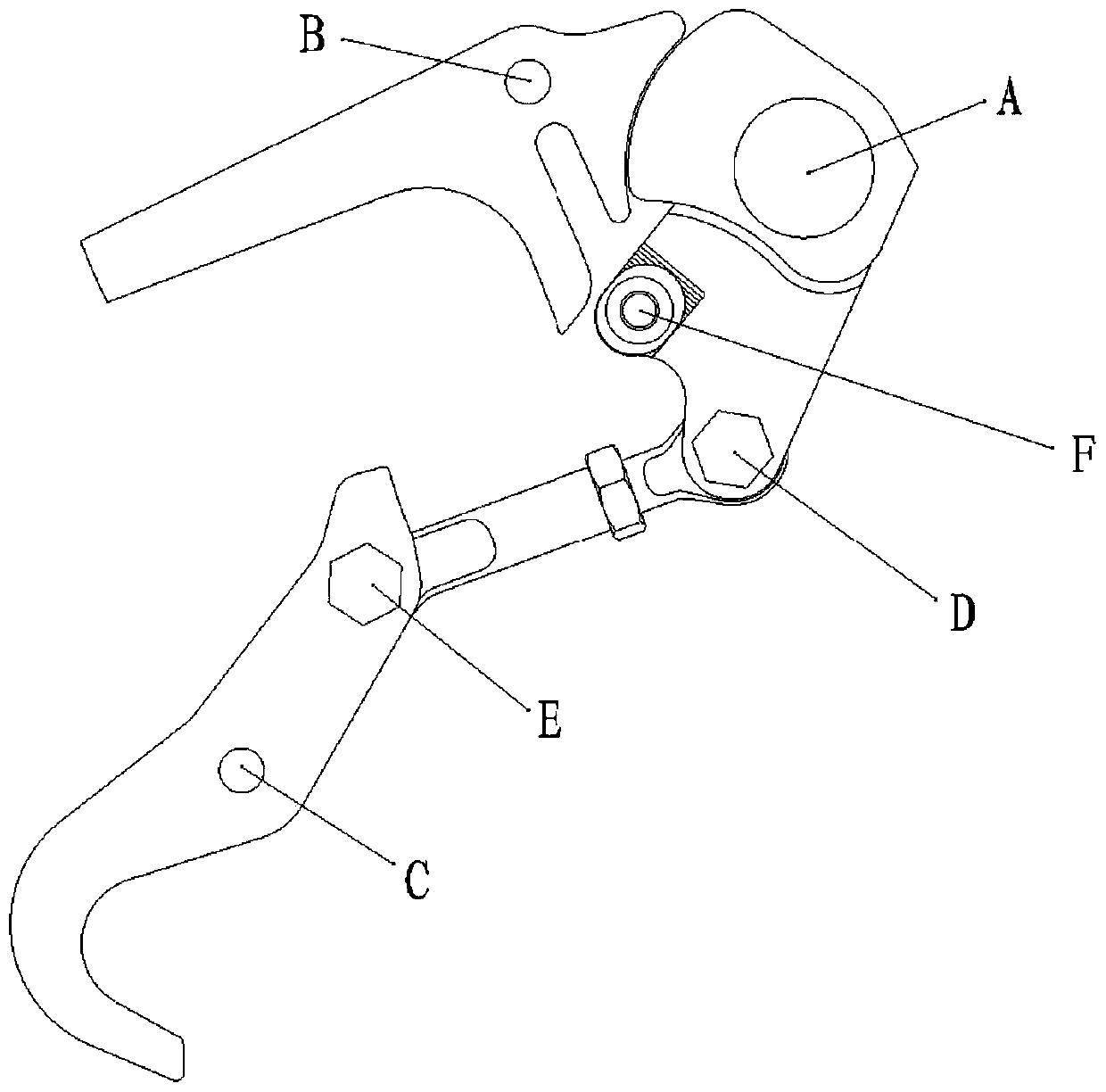 Cabin door latching mechanism