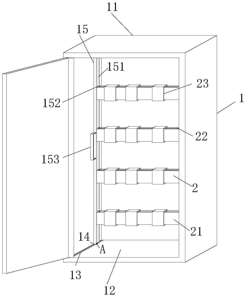 Electrical control cabinet capable of conveniently replacing and repairing elements