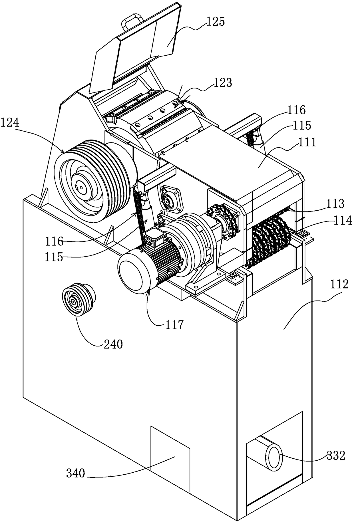 Equipment suitable for breaking and juicing fresh vine forage grass and preparing method