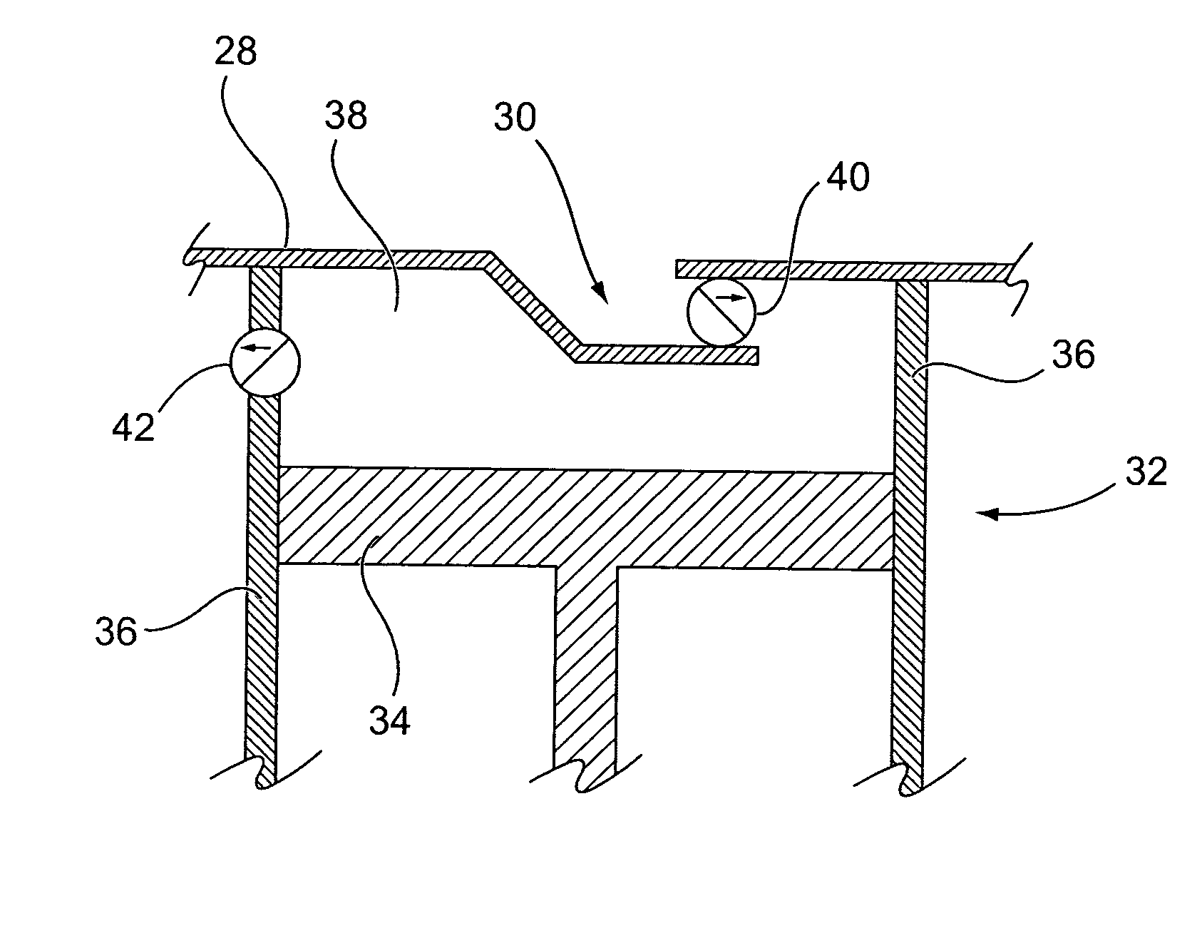 Method and device for altering the separation characteristics of air-flow over an aerodynamic surface via intermittent suction