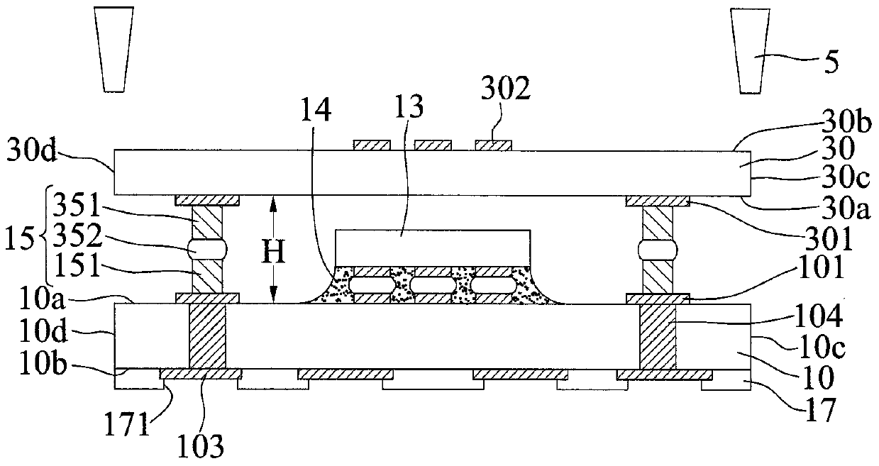 Method of making a stacked package