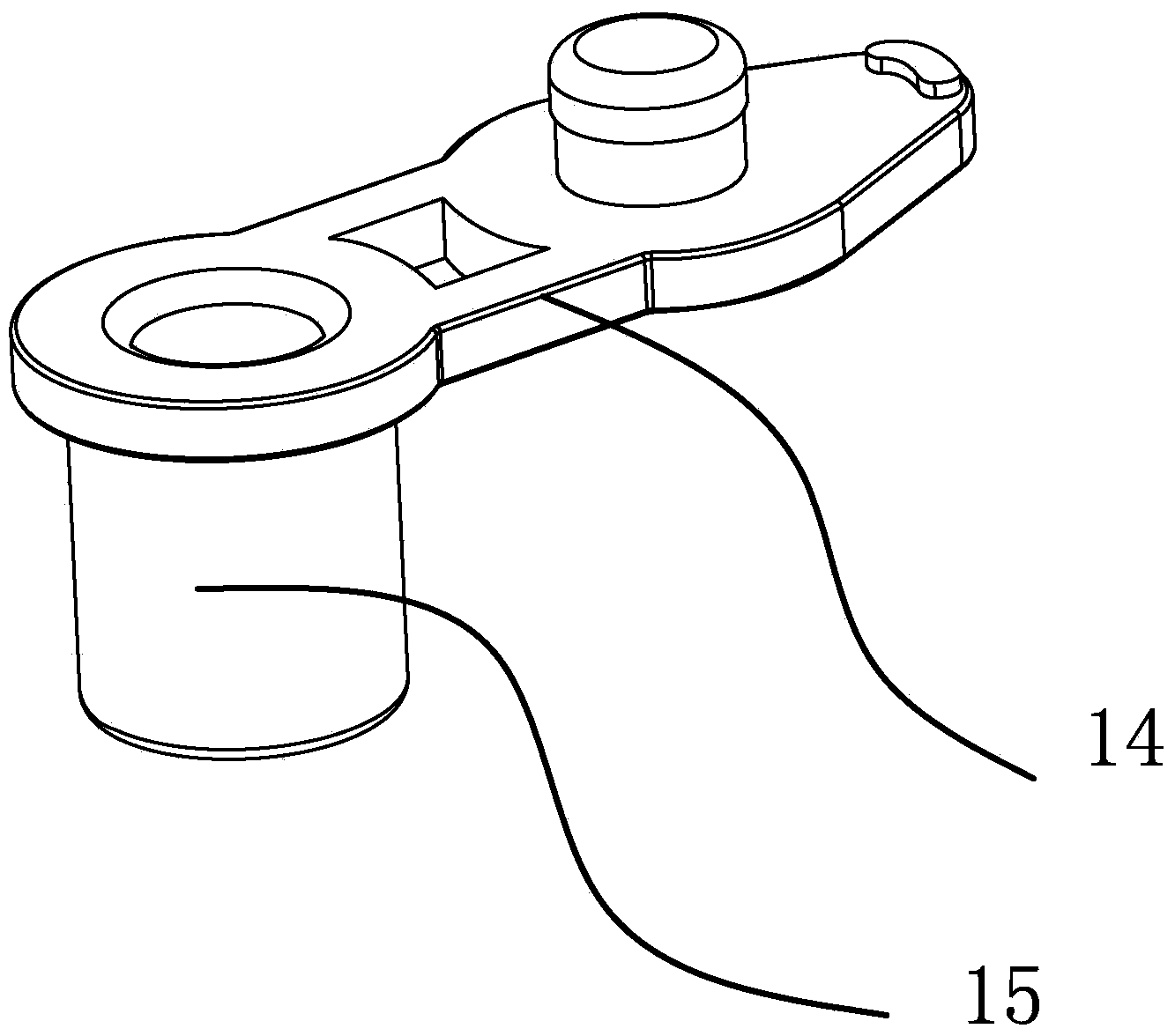 Glue coating method and device for medical plastic needle filter cover