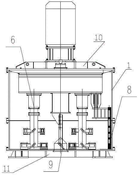 Multi-rotor frequency conversion sand mixer and sand mixing method