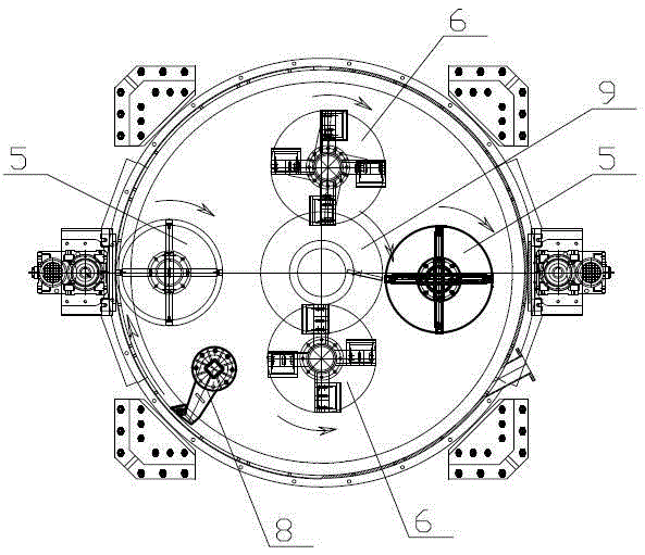 Multi-rotor frequency conversion sand mixer and sand mixing method