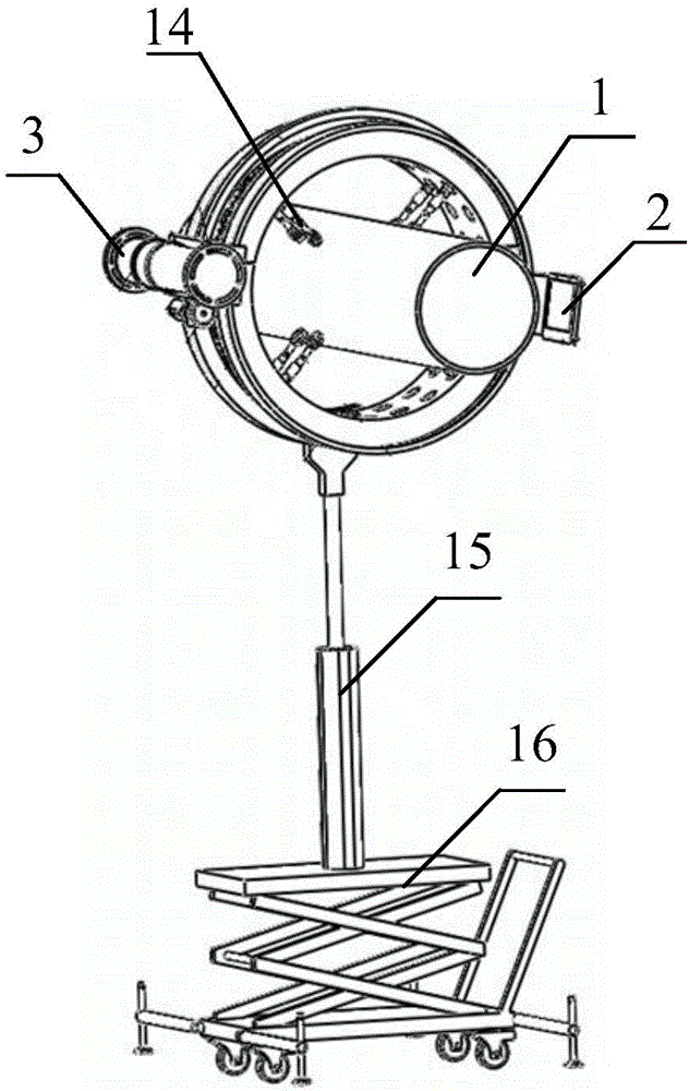 On-site X-ray detection and three-dimensional imaging device of GIS (Gas Insulated Switch)