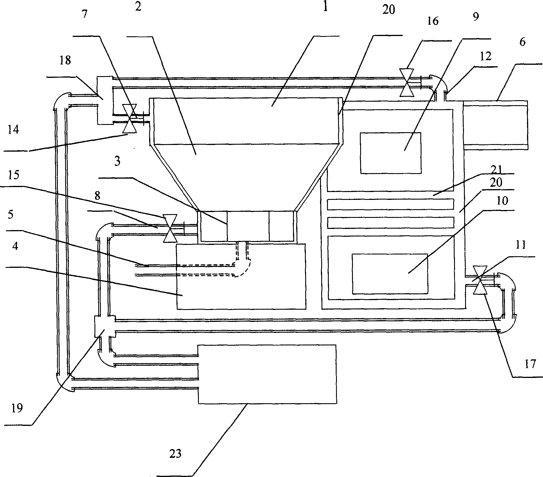 Auxiliary water heating stove for civil range