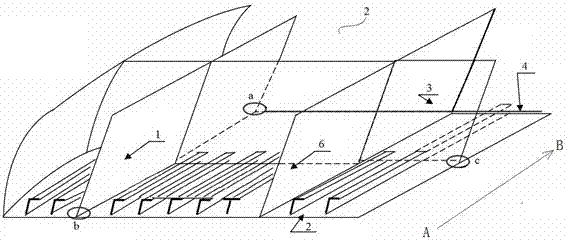 Design method for reference lines for mounting outfitting piping system in inverse segment of cabin surface