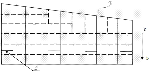 Design method for reference lines for mounting outfitting piping system in inverse segment of cabin surface