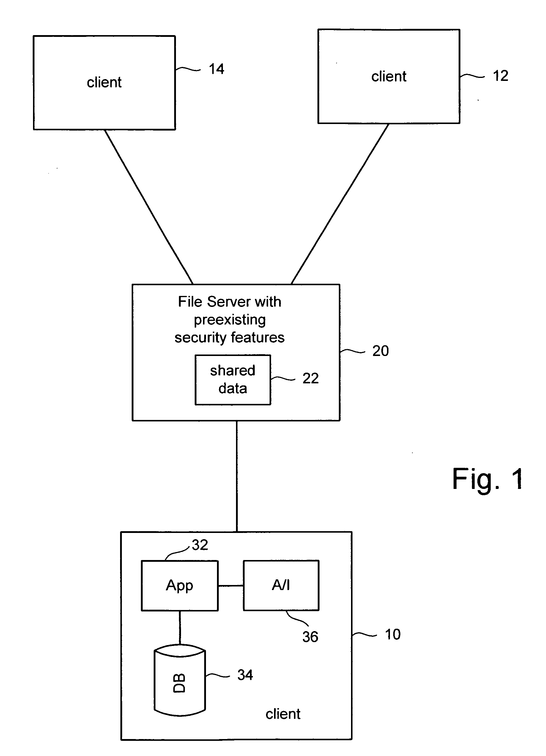 Using a file server as a central shared database