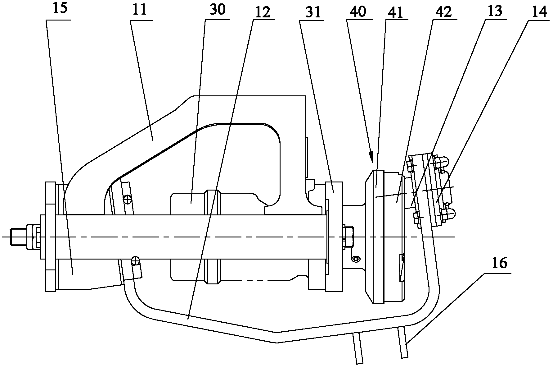 Brushing device and spraying head assembly of concrete spraying machine