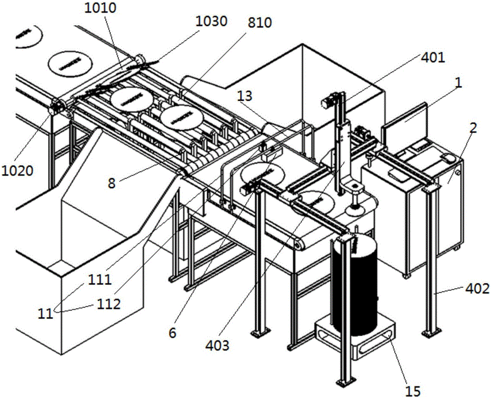 Full-automatic loading-unloading and visual inspection device