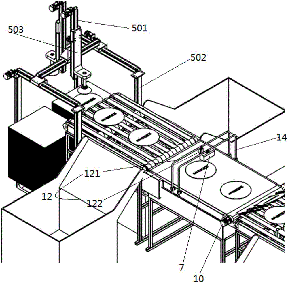 Full-automatic loading-unloading and visual inspection device