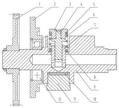 Gear transmission device having overspeed circumferential displacement output function