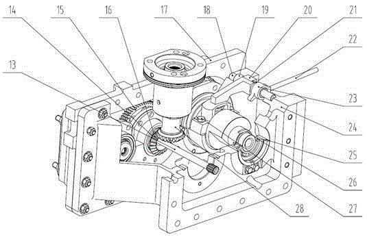 Gear transmission device having overspeed circumferential displacement output function