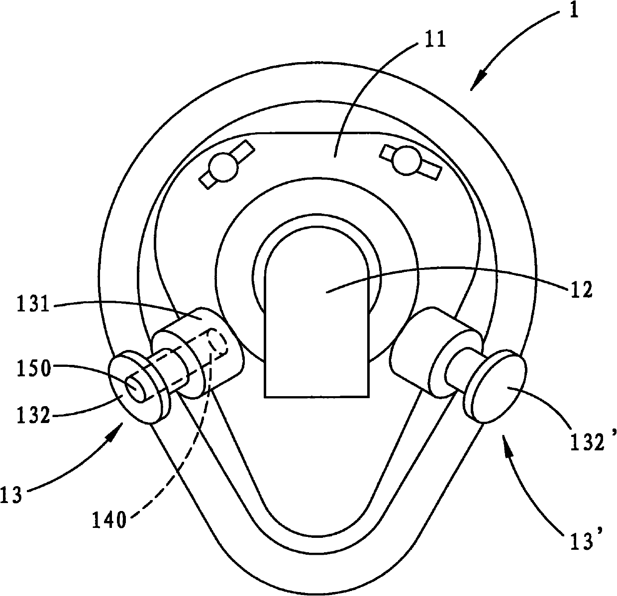 Respiratory mask and guide connecting member thereof