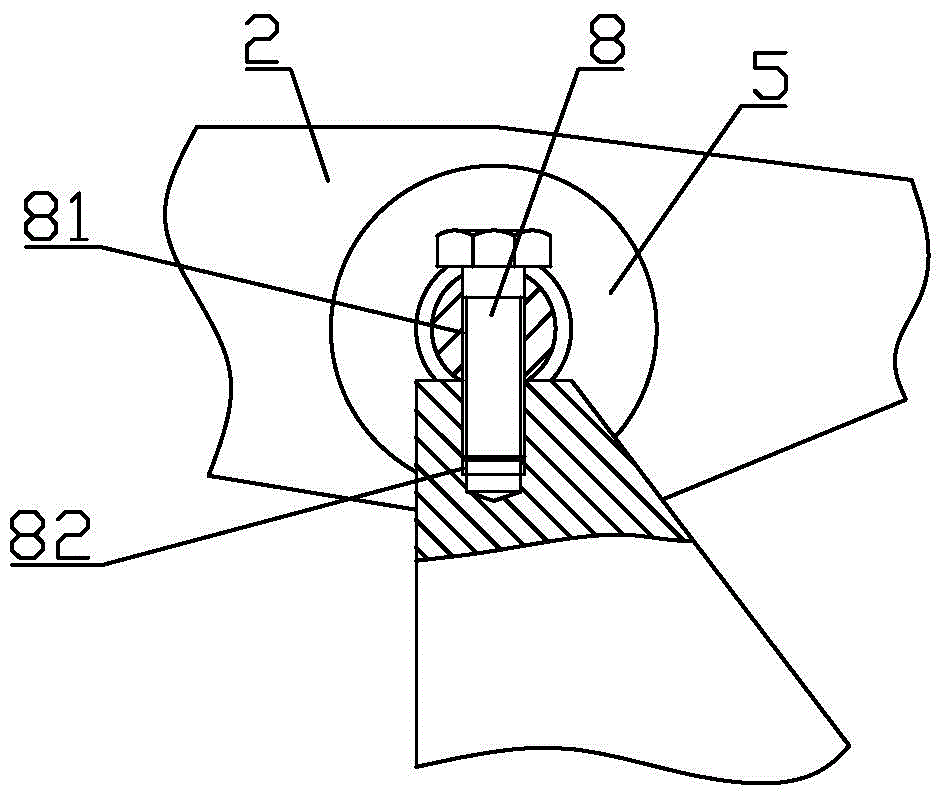 Dustproof device of swinging rod of plastic circular weaving machine