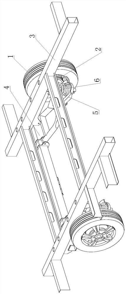 Independent suspension system of trailer