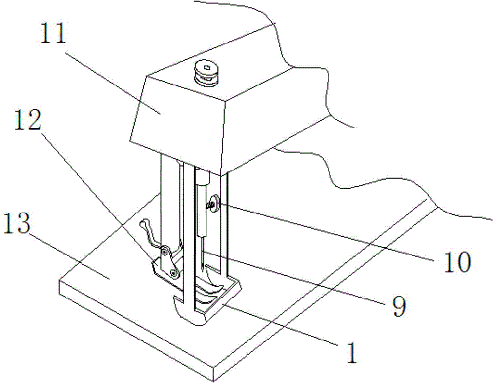 Sewing machine protection cover capable of preventing fingers from being pricked