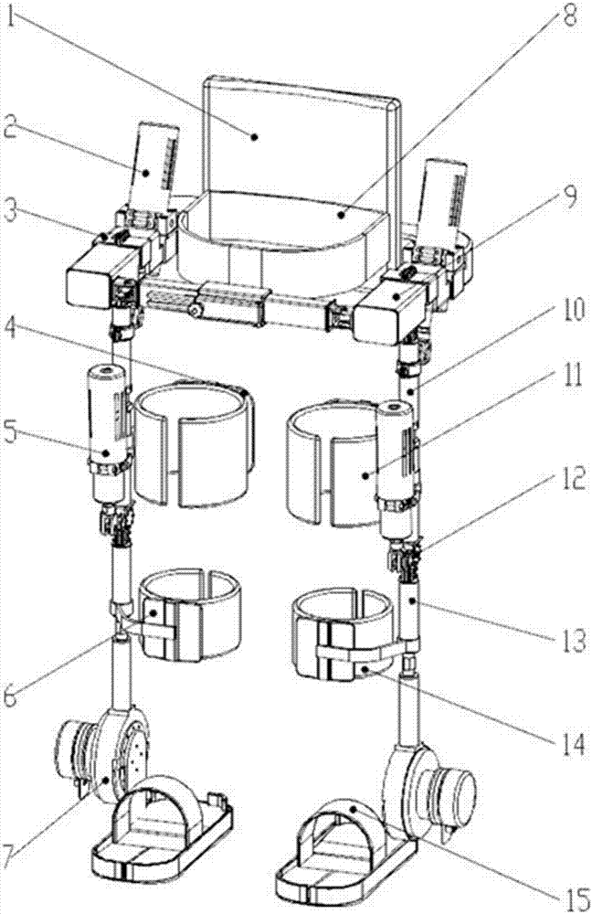 Exoskeleton rehabilitation robot for rehabilitation of lower limb walking function and control system and method thereof