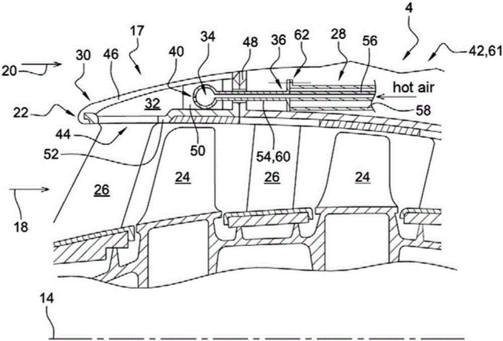 Flow splitter for low pressure compressor of axial turbomachine with de-icing annular duct