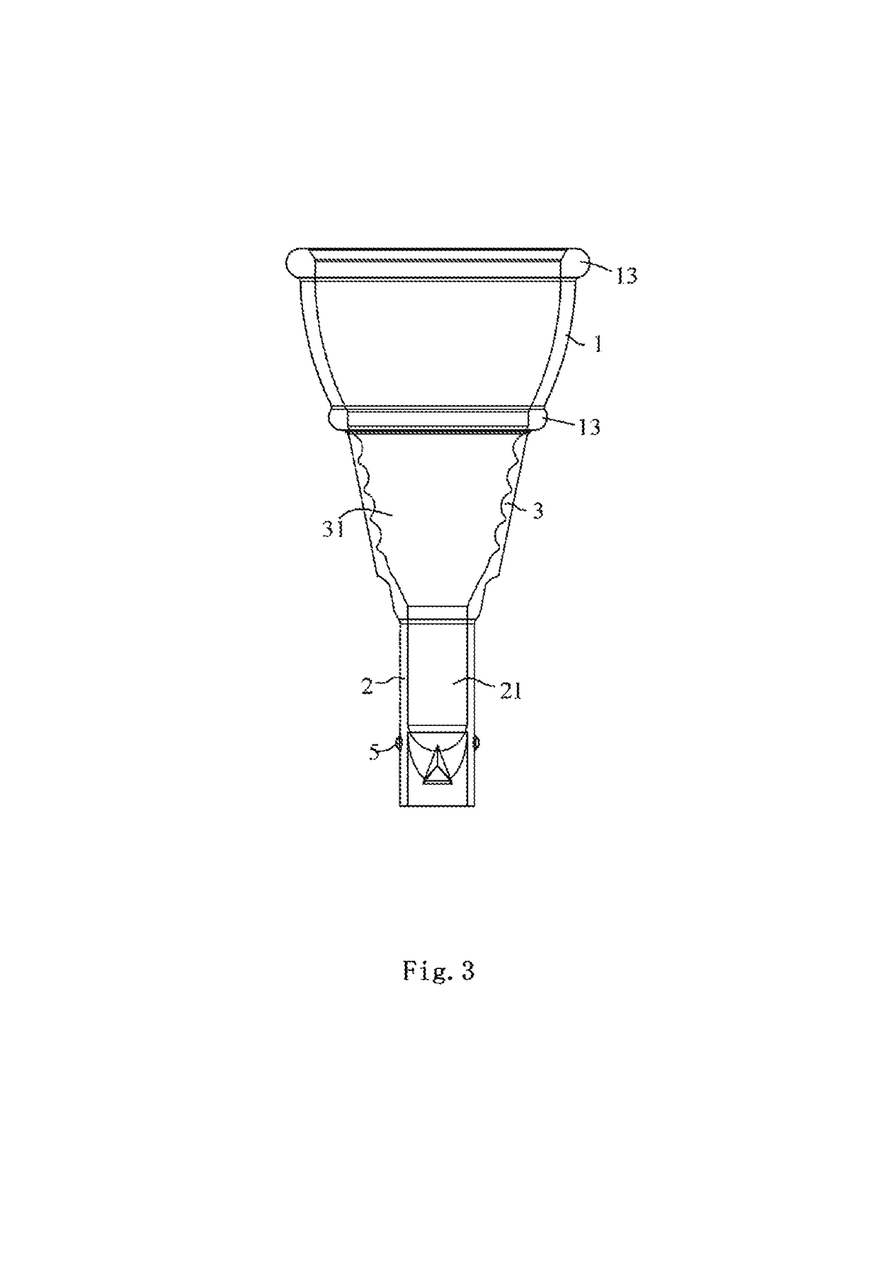 Folding menstrual cup