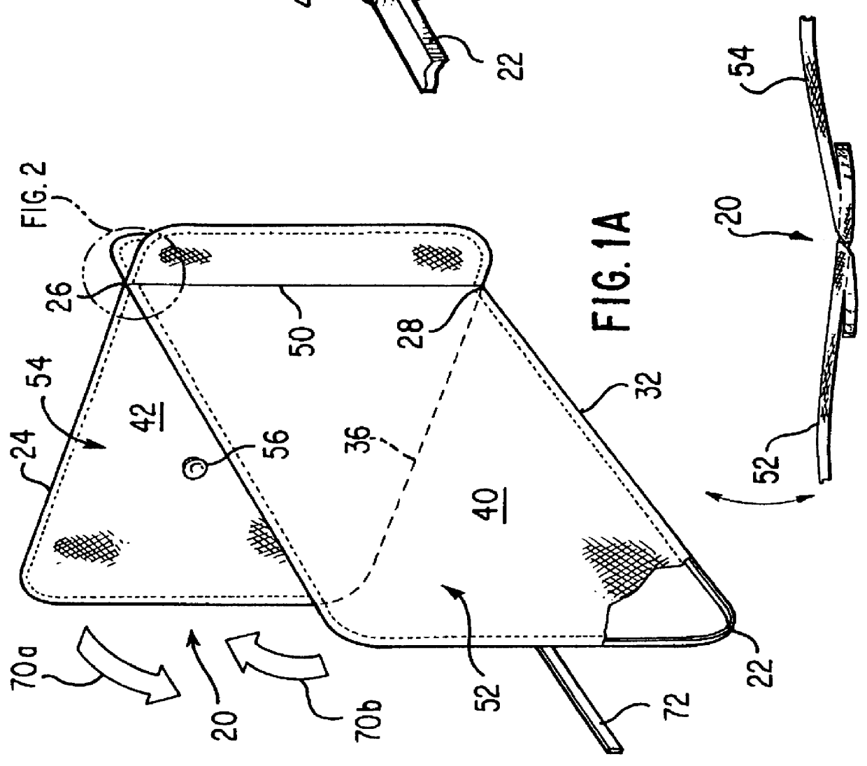 Collapsible structures having overlapping support loops