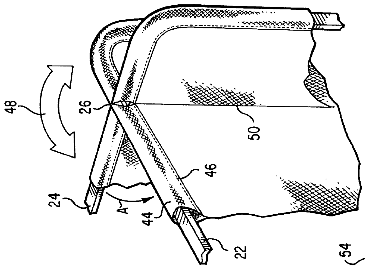 Collapsible structures having overlapping support loops