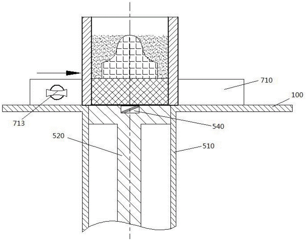 Single-cylinder type desktop type laser area selecting fusion forming device and control method