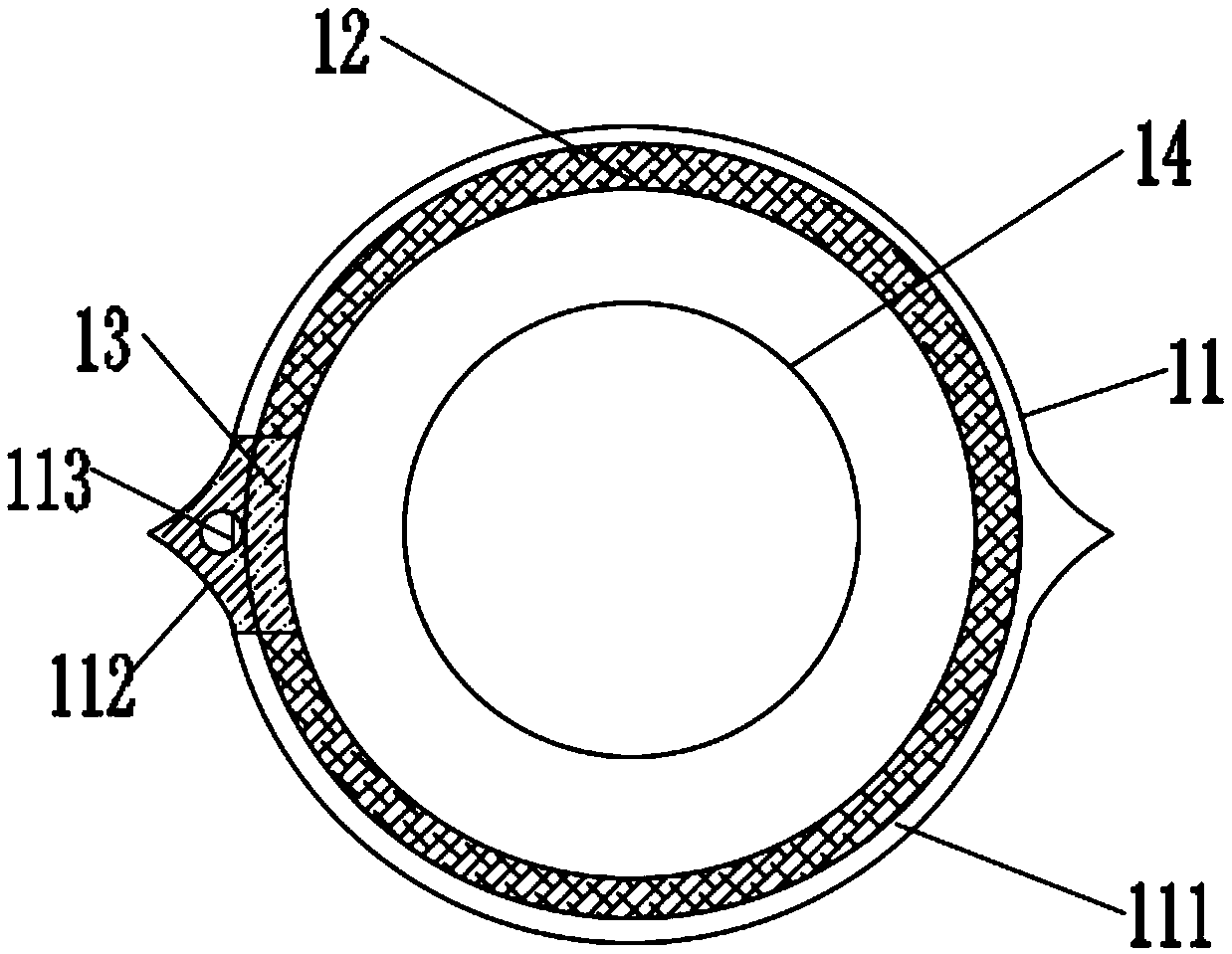 Casting ladle and device for preparing nodular cast iron