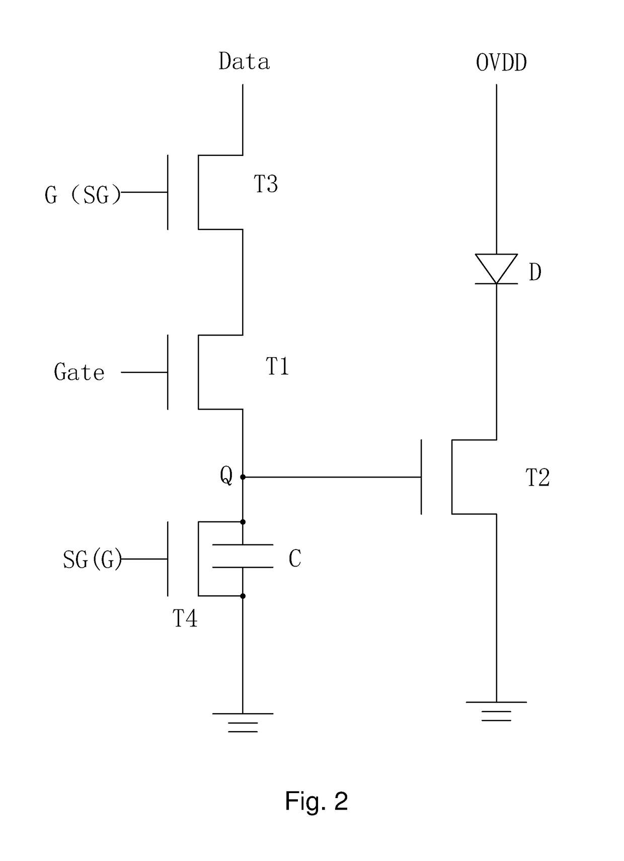 OLED display and source driver