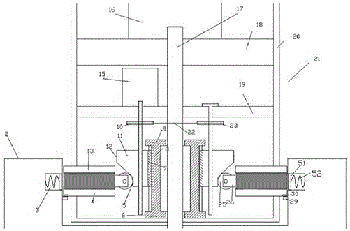 A water conservancy gate device with a reset device and capable of automatic locking