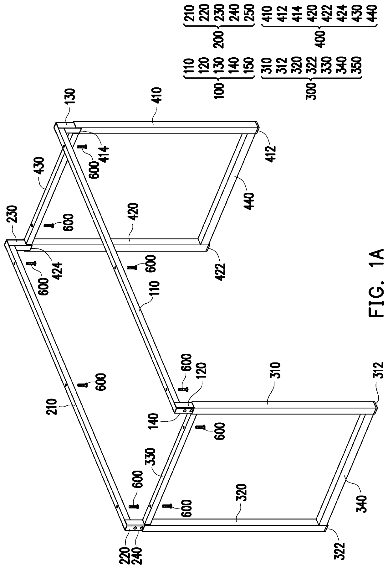 Table assembly and method