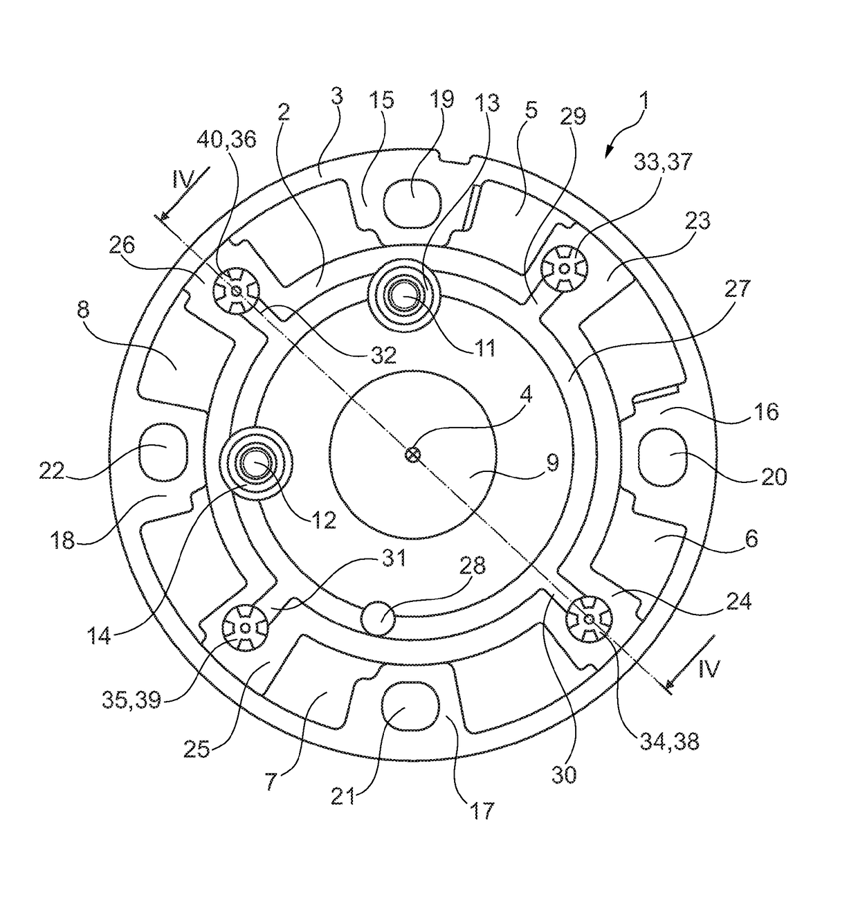 Camshaft adjuster including a discharge valve